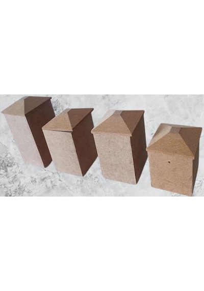 Hobi Adn Dekoratif Ve Kullanım Baharatlık Set Ahşap Mdf Ham Cnc Kesim El Yapım Ahşap