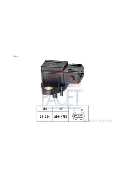 Bmw X3 2.0d Map Sensoru 2005-2007 M47d20 Facet 103116