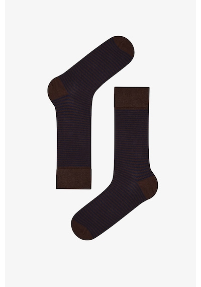 Penti Erkek Lacivert Melanj Pinestripe Pamuklu 5 Çift Soket Çorap