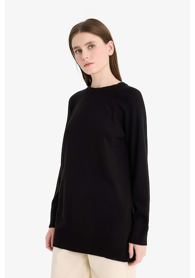 Defacto Regular Fit Bisiklet Yaka Tunik C4474ax25wnbk27 Siyah