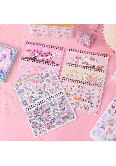 Spiral Defterli My Melody Model Normal Ve Şeffaf Sticker Dergisi - My Melody Model 2 Spiral Defterli My Melody Model Normal Ve Şeffaf Sticker Dergisi - My Melody Model 2