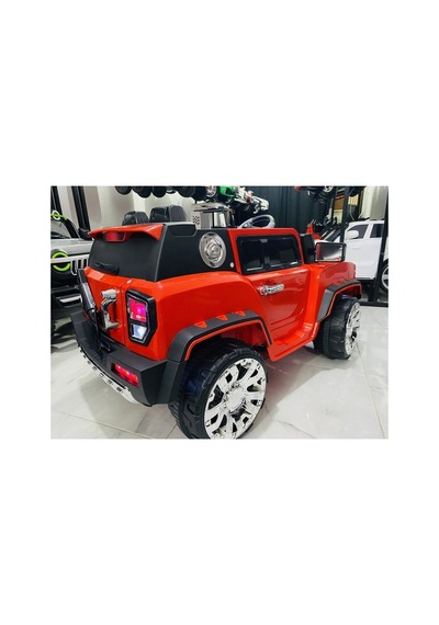 Büyük Jeep Akülü Araba 0-8 Yaş Kırmızı Kırmızı