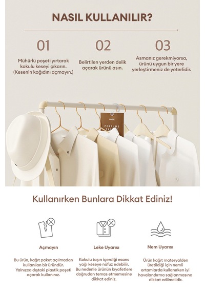Dolap İçi Parfümlü Koku Kesesi Kundal Signature Rich Perfume Sachet 4x20g Ylang Ylang Çiçeksi