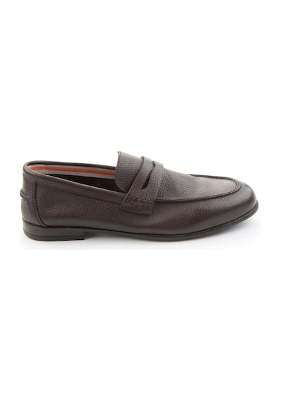 Kahve Hakiki Deri Erkek Loafer Ayakkabı E01730351040