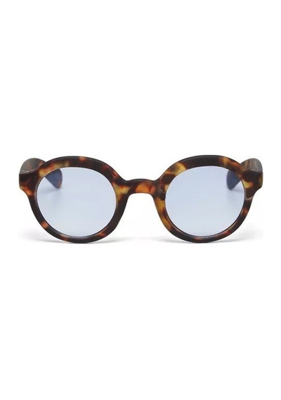Okkia Lauro Yuvarlak Klasik Havana  Unisex Güneş Gözlüğü Mavi Grad