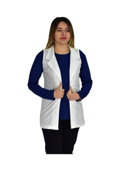 Kadın Krem Renği Krep Yelek Ry-16720 001