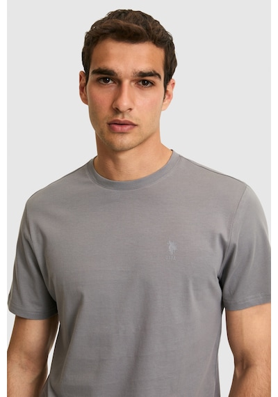 U.s. Polo Assn. Erkek Gri Tişört Basic 50326953-vr024
