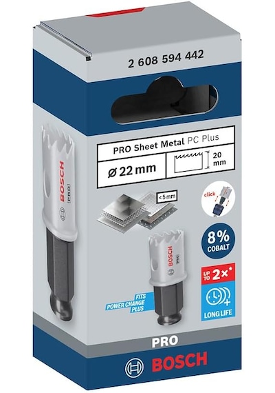 Bosch Pro Sheet Metal Pc-plus Delik Açma Testeresi 22 Mm