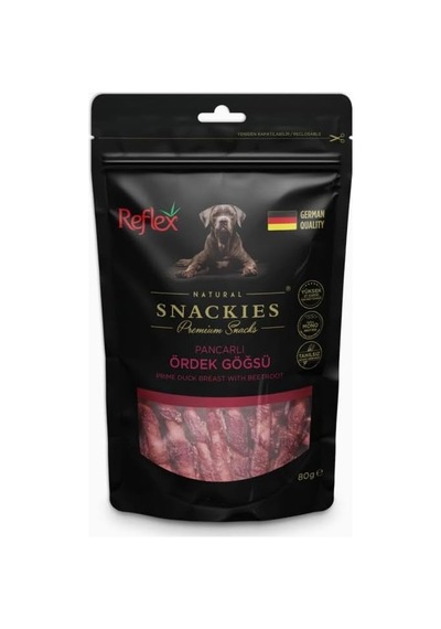 Reflex Snackies Pancarlı Ördek Göğüs Kurutulmuş Et Köpek Ödülü 80gr