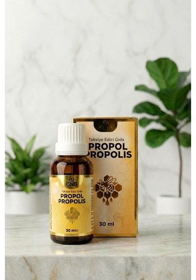 Gnb Propol Propolis, Ekinezya, Adaçayı, Nane Yağı Ve Karanfil Yağı İçeren Takviye Edici Gıda 30 Ml