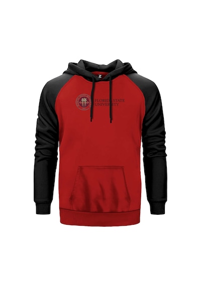 Florida State University Logo Kırmızı Renk Reglan Kol Sweatshirt Kırmızı