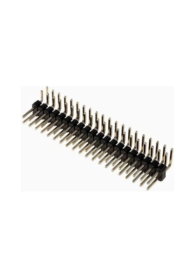 Erkek Pin Header 2x20 Pin Male 2.54mm 90 Çift Sıra