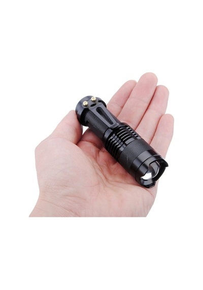 Cree Q5 Led Zoomlu Pilli Mini Feneri 14500 Pil İle Çalışma Özelliği Çok Renkli