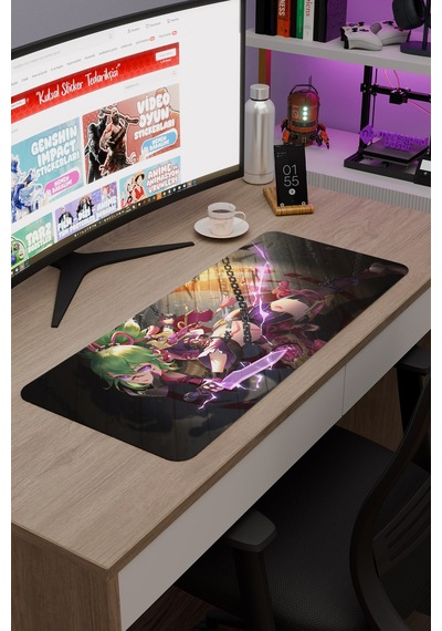 Kuki Shinobu Genshin Impact Anime Oyuncu V5 - 70x30 Xl Gaming Mouse Pad Fare Altlığı