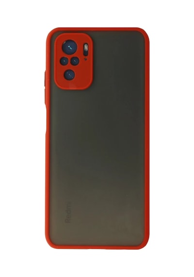 Xiaomi Redmi Note 10 Uyumlu Kılıf Montreal Silikon Kapak - Kırmızı