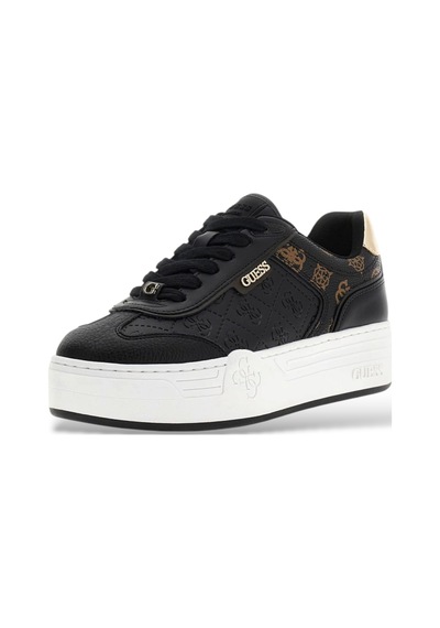 Guess Sombra Deri Karışımlı Kadın Sneaker Ayakkabı Flfsomfal12 Siyah