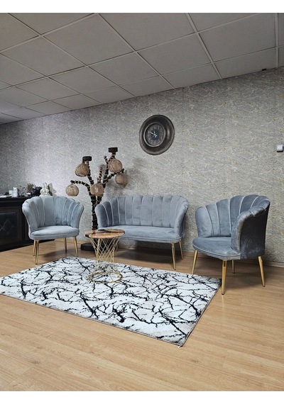 Zafir Papatya Çay Seti Koltuk Takımı Gold Sivriltme Ayak, Balkon, Salon, Ofis, Cafe Koltuk Takımı Gri Zafir Papatya Çay Seti Koltuk Takımı Gold Sivriltme Ayak, Balkon, Salon, Ofis, Cafe Koltuk Takımı Gri