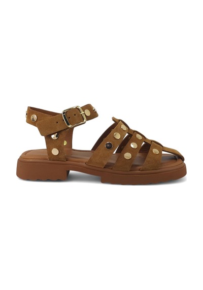 Beety 574 25ys Kadın Günlük Sandalet Taba Süet
