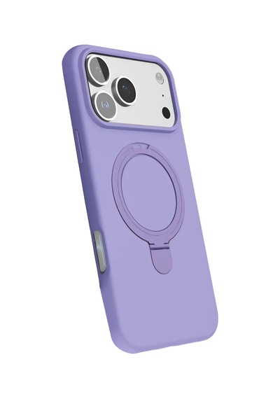 Newface Apple, Uyumlu iPhone 17 Pro Max Regal Magsafe Standlı Kapak - Lila