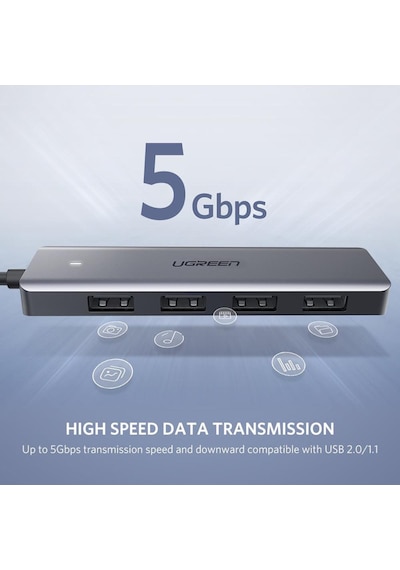 Ugreen 50985 Usb Hub 4 Bağlantı Noktalı Dönüştürücü Adaptör