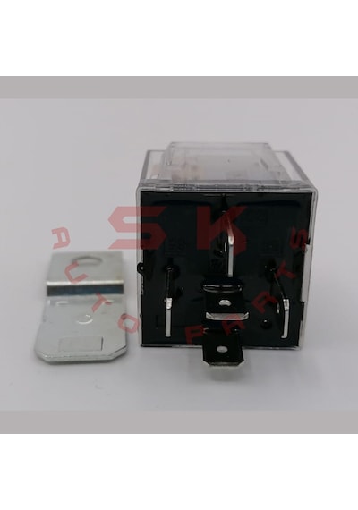 Skauto 12V Mini Şeffaf Röle 5 Uçlu 40 Amper 5'Li