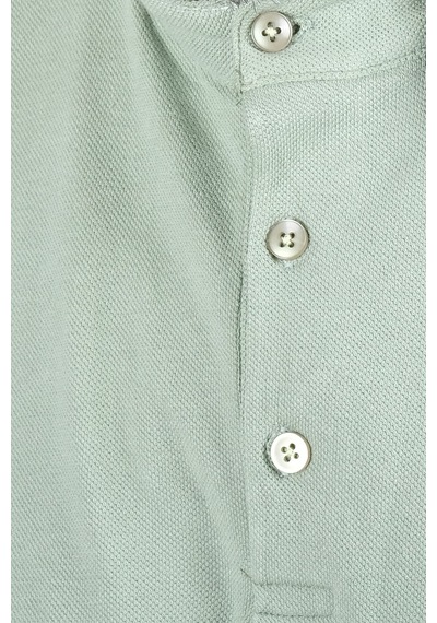 Mode Xl Büyük Beden Erkek Hakim Yaka Polo T-shirt U24339 Cagla Çağla Yeşili