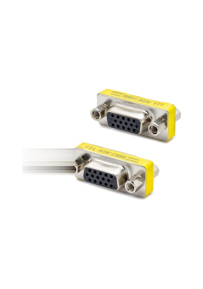 Büro Ev Ofis Cihazları İçin Silver Mini Gende Vga F To Vga F Dönüştürücü