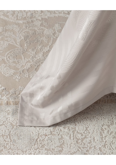 Madame Coco Mayenne Masa Örtüsü - Açık Gri - 160x300 Cm 8684427114353 Gri