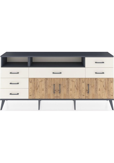 Arges Konsol 3 Raflı 6 Çekmeceli 3 Kapaklı 176x30x83 Antrasit-çam/aytaşı Çam/aytaşı Arges Konsol 3 Raflı 6 Çekmeceli 3 Kapaklı 176x30x83 Antrasit-çam/aytaşı Çam/aytaşı