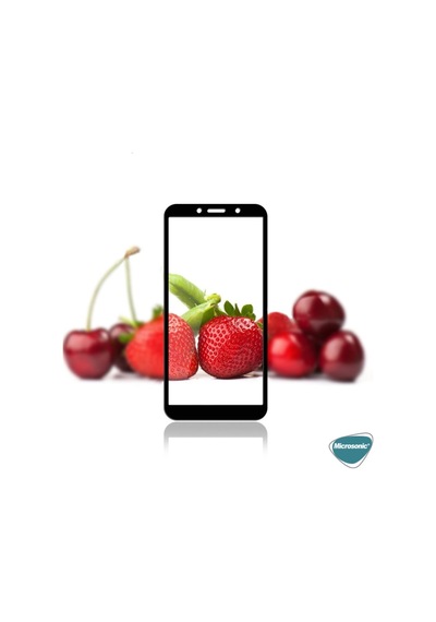 Microsonic Huawei Honor 9S Tam Kaplayan Cam Ekran Koruyucu Siyah