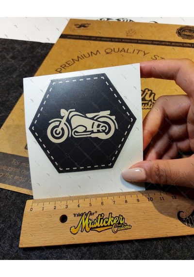 Bay Etiket Msl56 Motosiklet Motifli Etiket