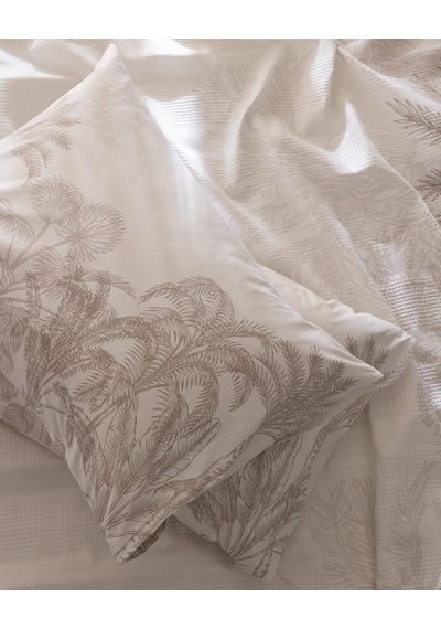 Madame Coco Aruba King Size %100 Pamuk Karde Baskılı Pike Takımı - Bej 8684427310410 Çok Renkli