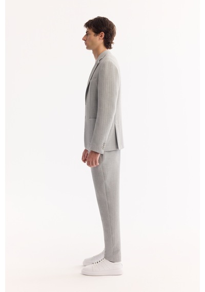 Avva Erkek Gri Mono Yaka Bi-stretch Hafif Dokulu Blazer Comfort Slim Fit Ceket A52y4003 Avva Erkek Gri Mono Yaka Bi-stretch Hafif Dokulu Blazer Comfort Slim Fit Ceket A52y4003