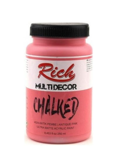 Rich Multi Decor Chalked Akrilik Boya 250 Cc. 4524 Antik Pembe