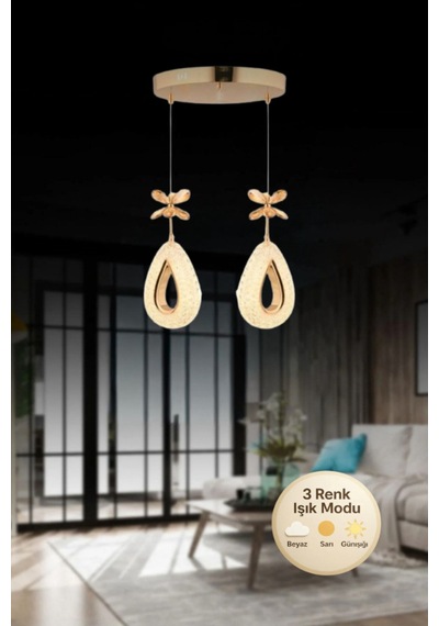 Lalin Gold İkili Avize