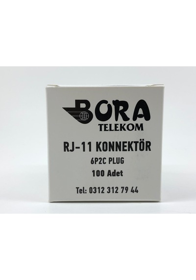 Rj-11 6P2C Soket (1 Kutu 100 Adet) ( Ürün Adınıza Faturalı )