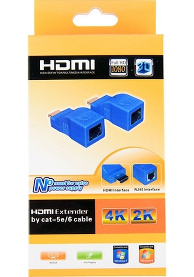 Ally Hdmi Extender 4K 3D Rj45 Cat6 ile 30M Hdmi Uzatıcı