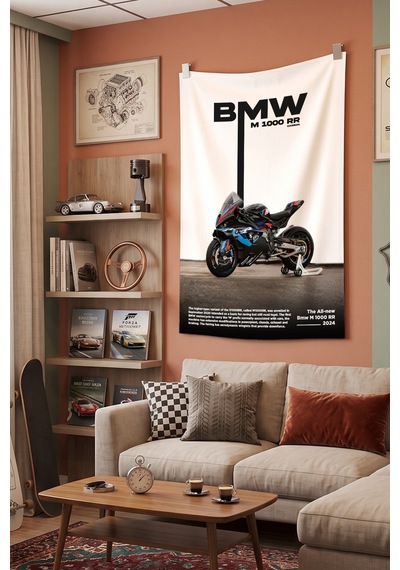 Bmw M1000 Dekoratif Duvar Örtüsü Duvar Halısı Reaste