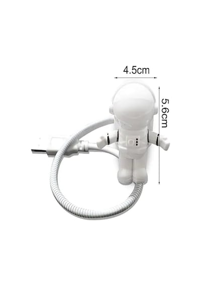 Astronot Lamba Led Usb Gece Lambası Klavye Işığı Kitap Okuma Işığ