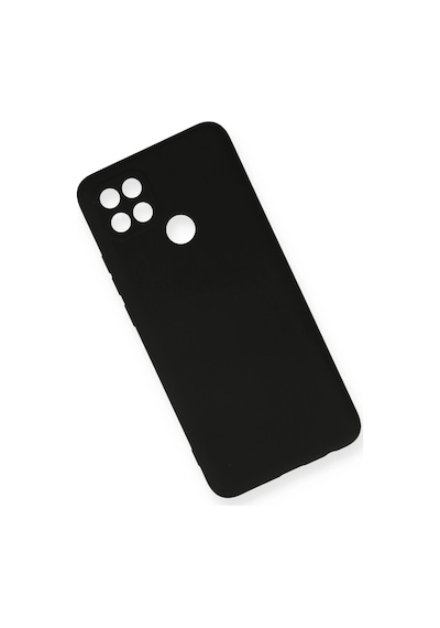 Newface - 417 - Oppo A15 Kılıf Nano İçi Kadife Silikon - Ece-umay - - Siyah Sıyah