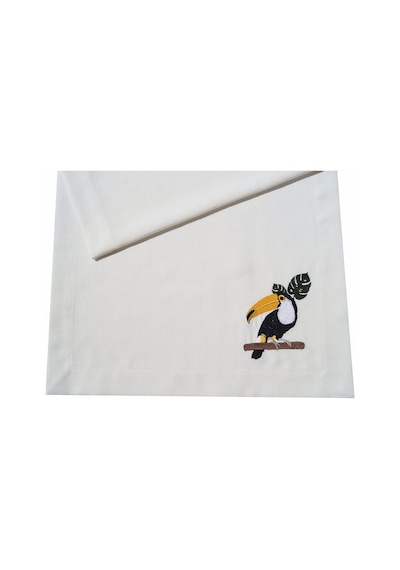 Home Nature Runner Tukan Nakış Krem 50 X 150 Goldennm-383 Diğer