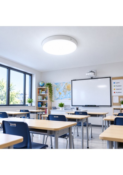 Jupiter 36w Sıva Üstü Yuvarlak Pmma Led Panel 6500k Beyaz