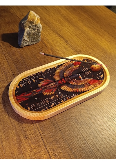 Oval Epoksi Tasarım Geniş Çubuk Tütsülük
