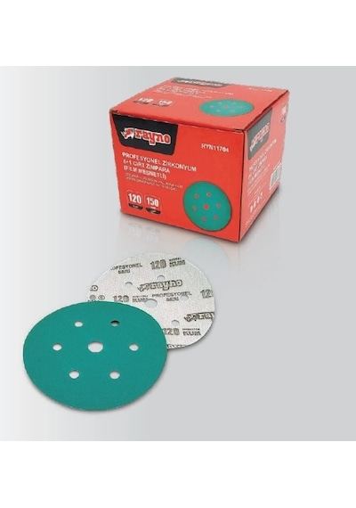 Rayno Ryn11700 40 Kum 150mm Profesyonel 6+1 Delikli Cırt Zımpara 50 Li
