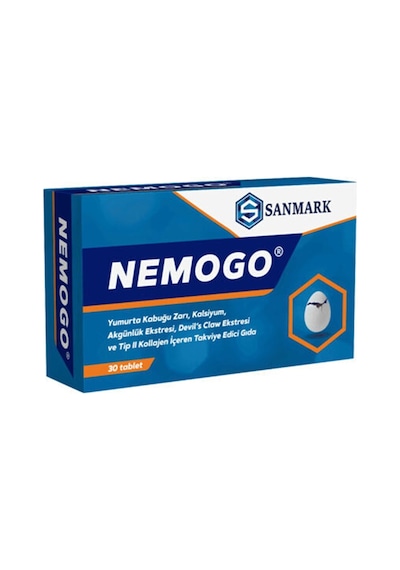 Sanmark Nemogo Yumurta Kabuğu Zarı 30 Tablet