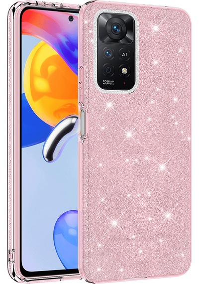 Xiaomi Redmi Note 11 Pro 5g Kılıf Zore Shining Silikon Pembe