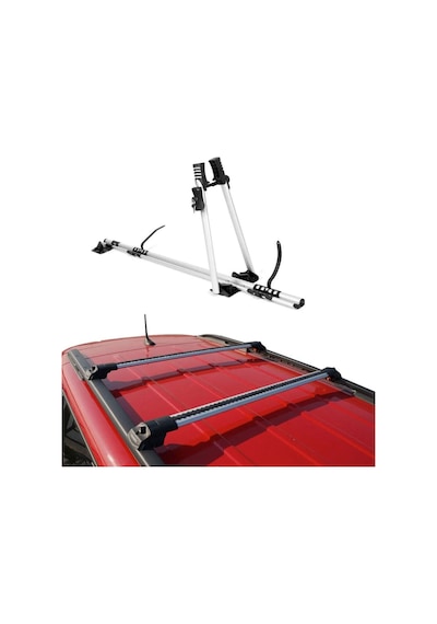 Dacıa Duster Hs 2010-2013 Trx1 Tavan Barı & Bisiklet Taşıma Paketi Gri