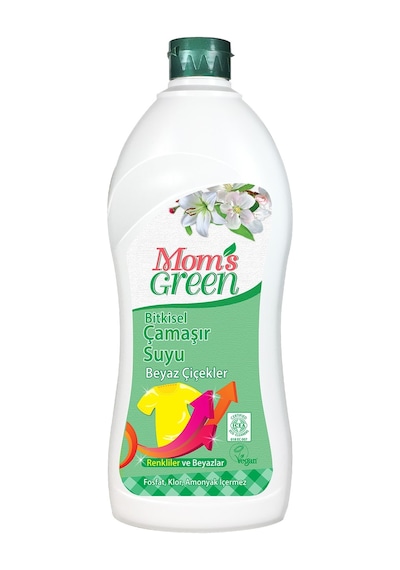 Mom's Green Bitkisel Çamaşır Suyu Beyaz Çiçekler 750 ML