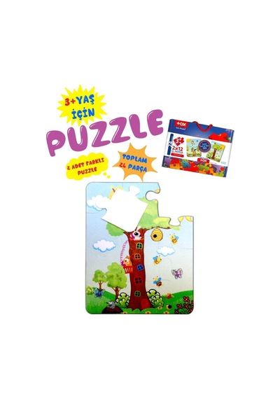 Tox Zürafa 3+ Keçe Yapboz 3 Yaş Puzzle T043
