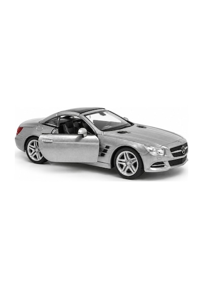 Welly 43662 Mercedes-benz Sl 500 Gri 1:36 Die-cast Çek-bırak Metal Model Araba